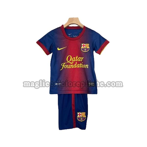 prima maglie calcio bambino barcellona 2012 2013 rosso blu