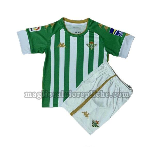 prima maglie calcio bambino betis siviglia 2020-2021 verde bianco