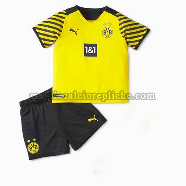 prima maglie calcio bambino borussia dortmund 2021 2022 giallo