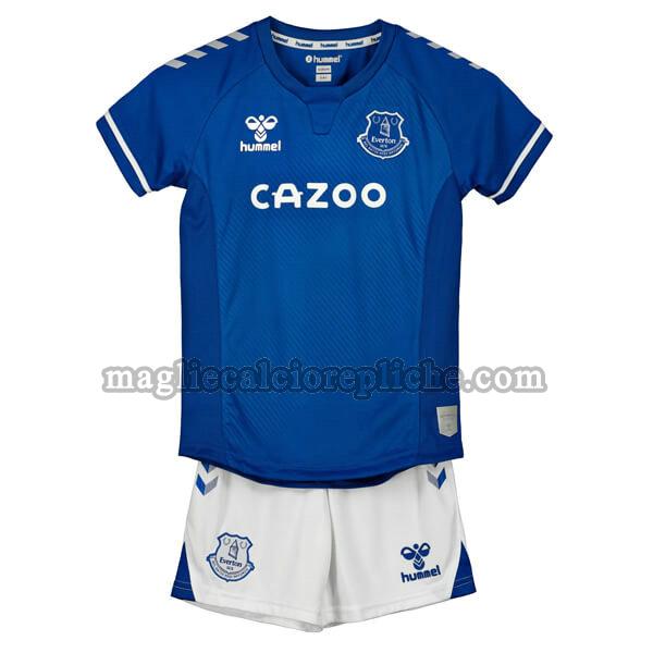 prima maglie calcio bambino everton 2020-2021