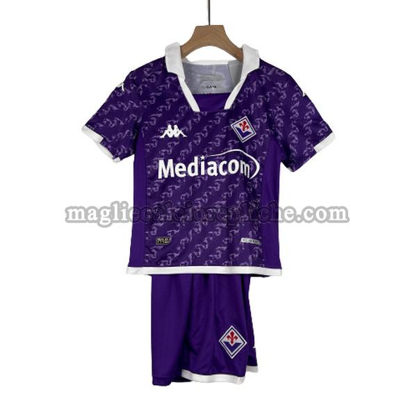 prima maglie calcio bambino fiorentina 2023 2024 purple