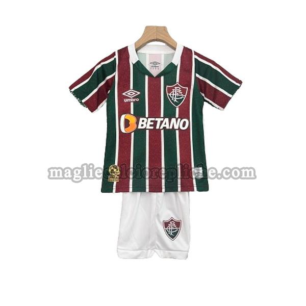 prima maglie calcio bambino fluminense 2024 2025 rosso verde