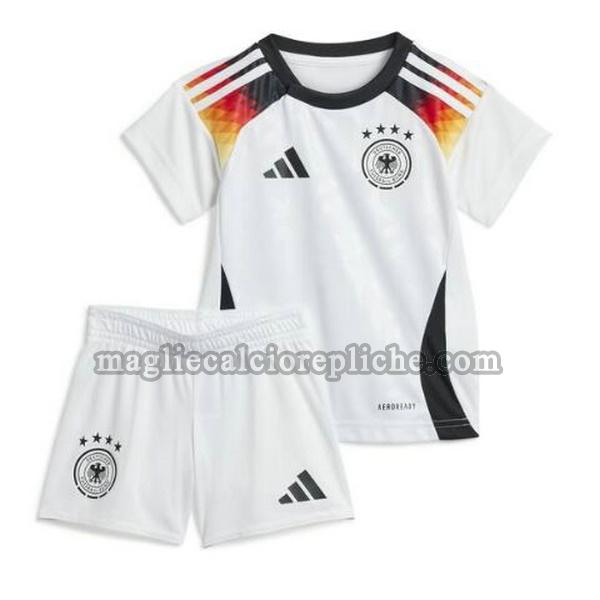 prima maglie calcio bambino germania 2024 bianco