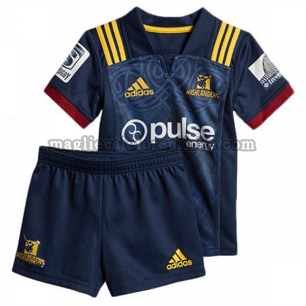 prima maglie calcio bambino highlanders 2018 blu