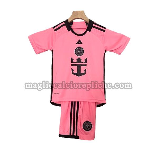 prima maglie calcio bambino inter miami cf 2024 2025 rosso