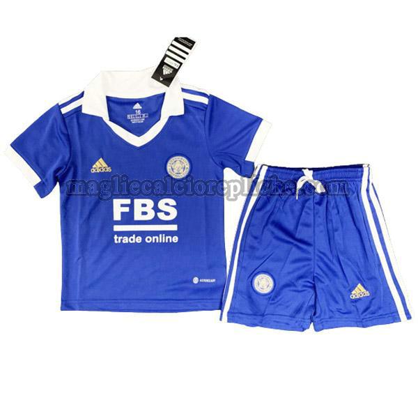 prima maglie calcio bambino leicester city 2022 2023 blu