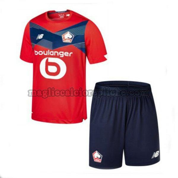 prima maglie calcio bambino lille 2020-2021 rosso