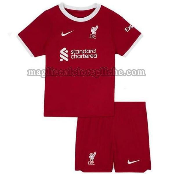 prima maglie calcio bambino liverpool 2023 2024 rosso