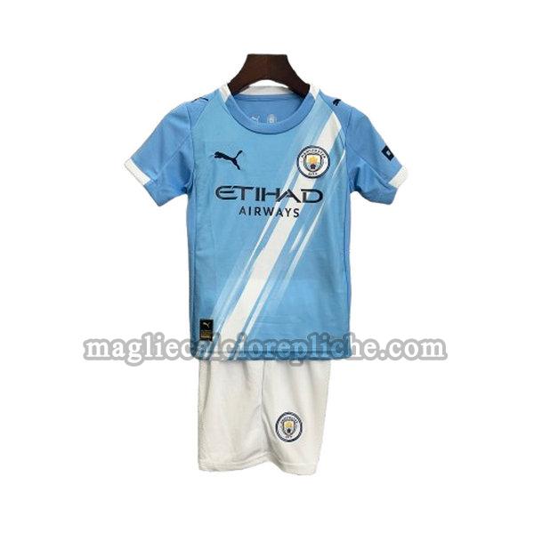 prima maglie calcio bambino manchester city 2025 2026 azul