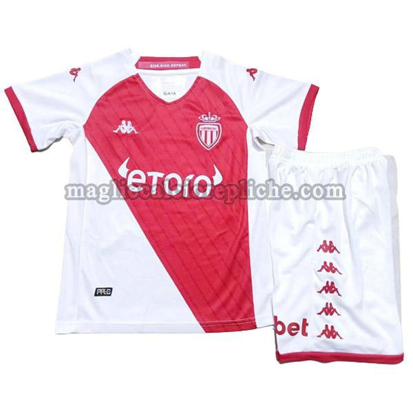 prima maglie calcio bambino monaco 2023 2024 rosso bianco