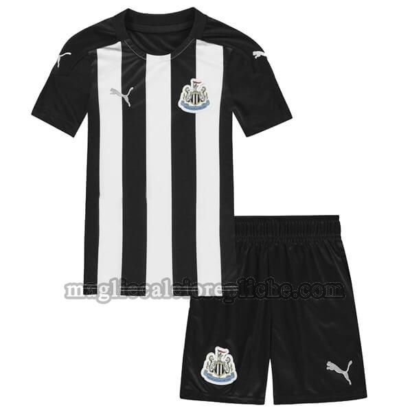 prima maglie calcio bambino newcastle united 2020-2021 nero bianco