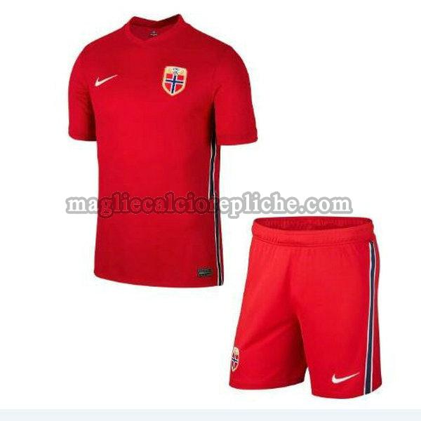 prima maglie calcio bambino norvegia 2021 2022 rosso