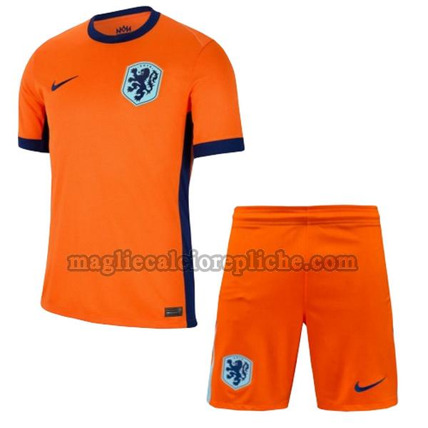 prima maglie calcio bambino olanda 2024 arancione