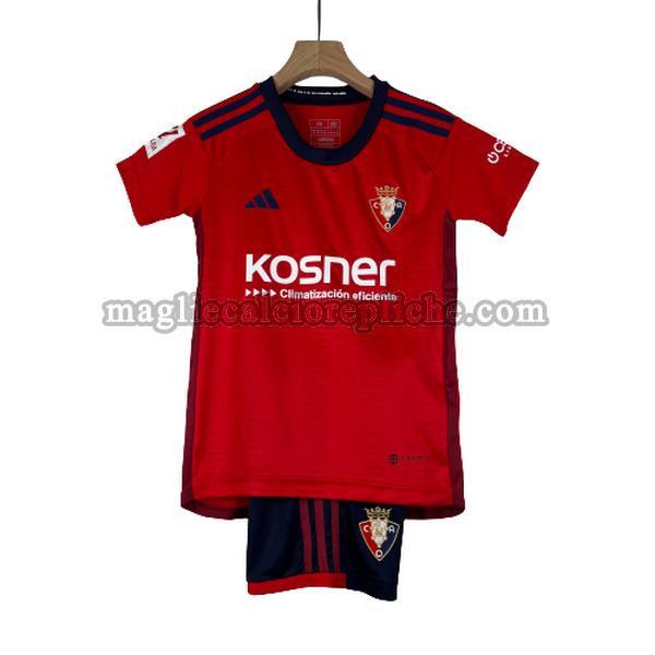 prima maglie calcio bambino osasuna 2023 2024 rosso