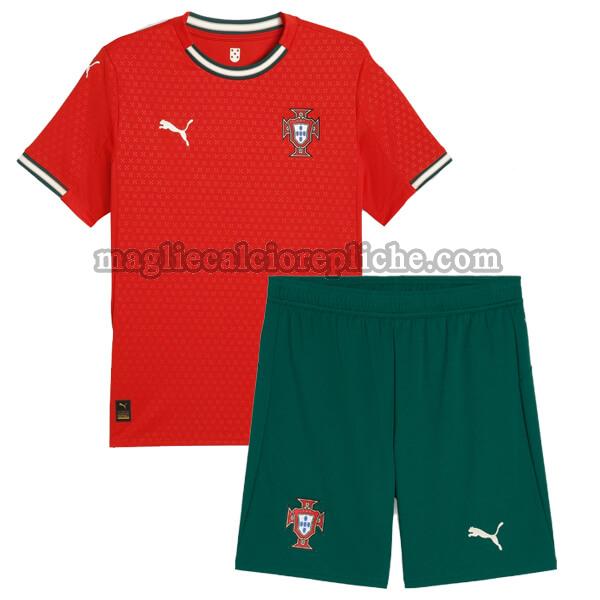 prima maglie calcio bambino portogallo 2025 rosso