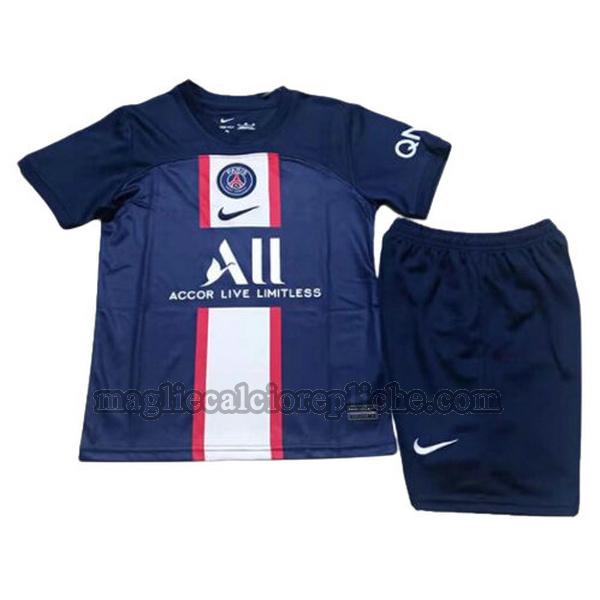 prima maglie calcio bambino psg 2022 2023 blu