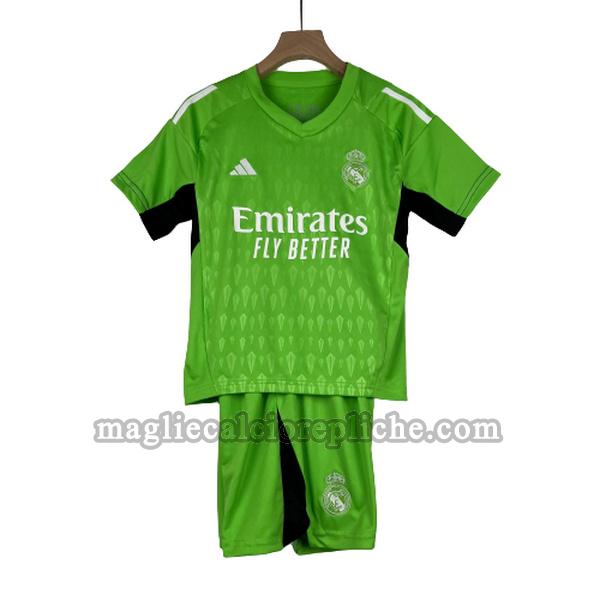 prima maglie calcio bambino real madrid 2023 2024 verde