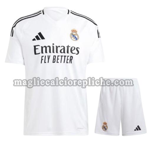 prima maglie calcio bambino real madrid 2024 2025 bianco