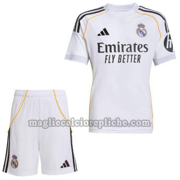 prima maglie calcio bambino real madrid 2025 2026 binaco