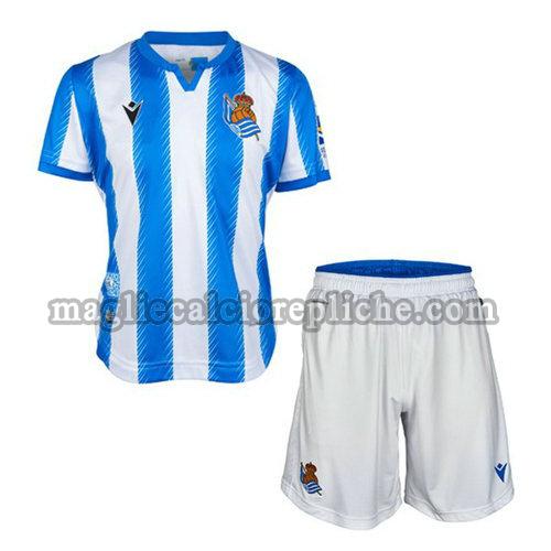 prima maglie calcio bambino real sociedad 2019-2020