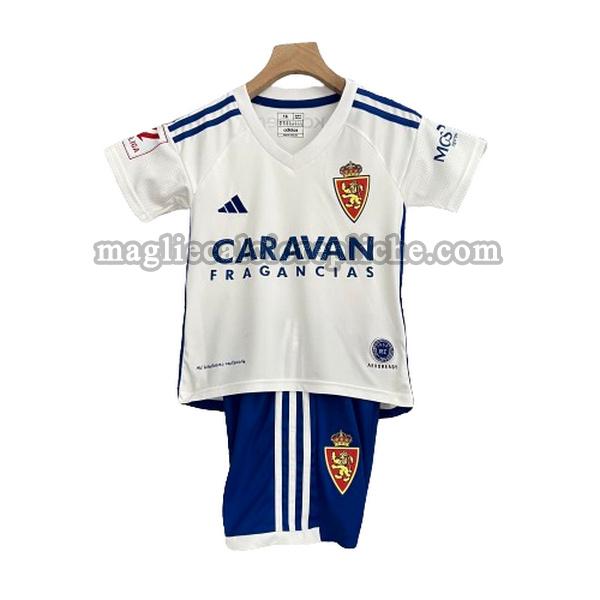 prima maglie calcio bambino real zaragoza 2023 2024 bianco