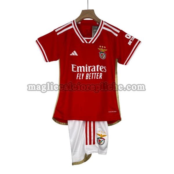 prima maglie calcio bambino sl benfica 2023 2024 rosso