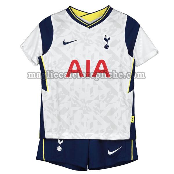 prima maglie calcio bambino tottenham hotspur 2020-2021 bianco