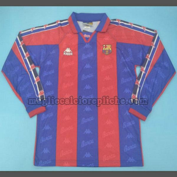 prima maglie calcio barcellona 1996-1997 manica lunga rosso