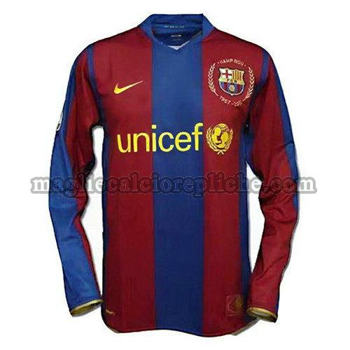 prima maglie calcio barcellona 2007 2008 manica lunga