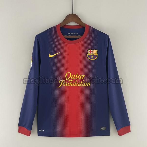 prima maglie calcio barcellona 2012 2013 manica lunga blu rosso