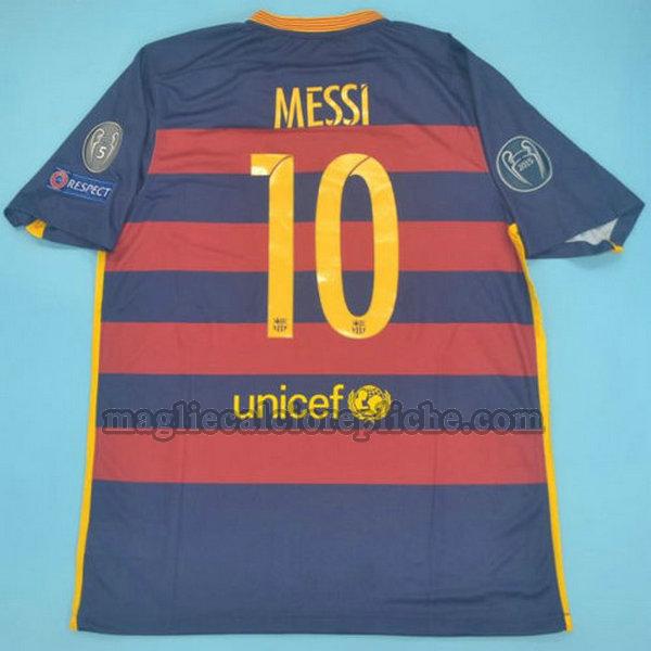 prima maglie calcio barcellona 2015-2016 messi 10 rosso