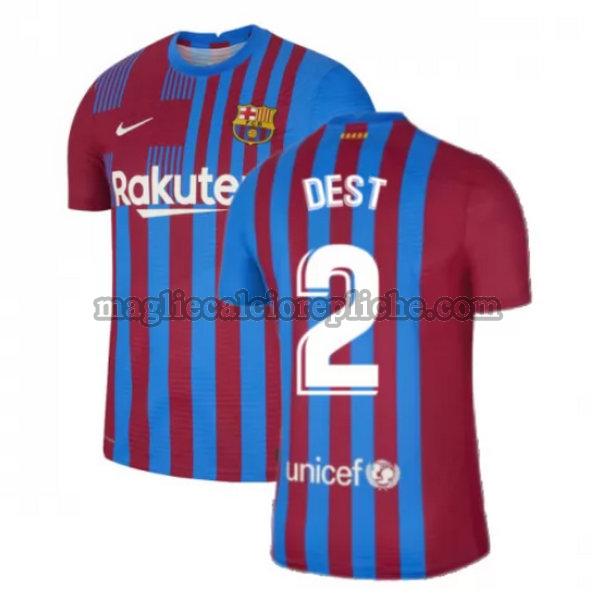 prima maglie calcio barcellona 2021 2022 dest 2 rosso bianco