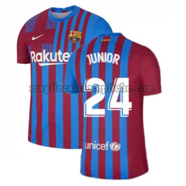 prima maglie calcio barcellona 2021 2022 junior 24 rosso bianco