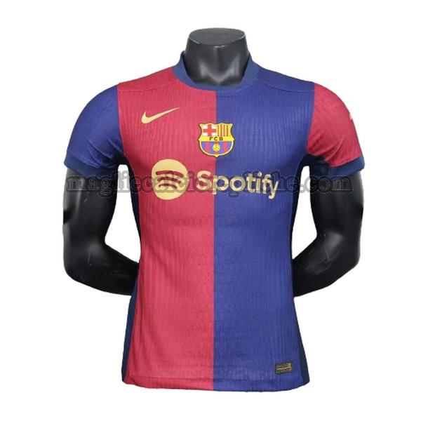 prima maglie calcio barcellona 2024 2025 player rosso blu