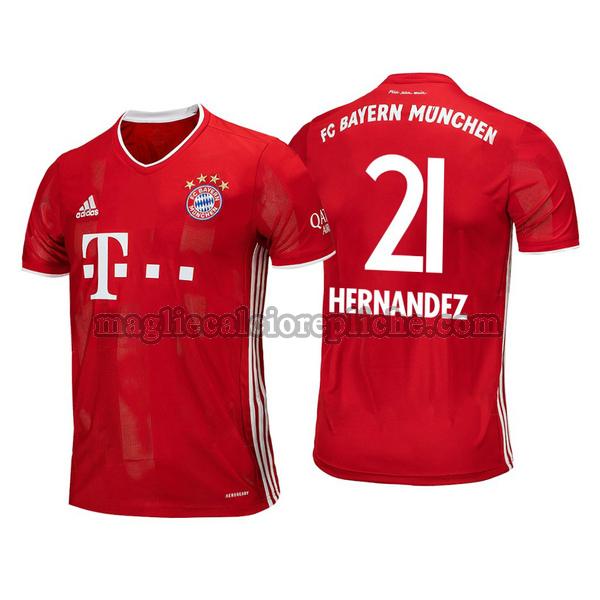 prima maglie calcio bayern münchen 2020-2021 lucas hernandez 21