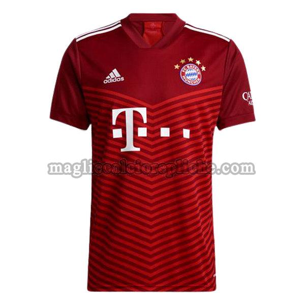 prima maglie calcio bayern münchen 2021 2022 thailandia rosso