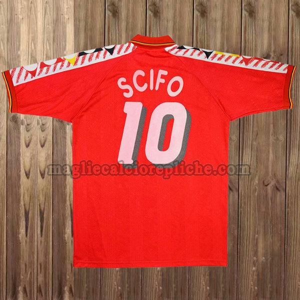 prima maglie calcio belgio 1994-1996 scifo 10 rosso