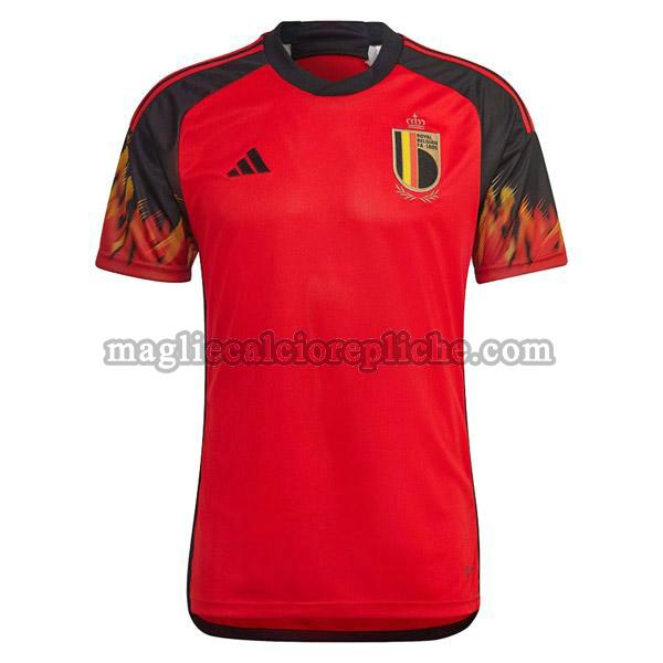 prima maglie calcio belgio 2022 2023 rosso nero