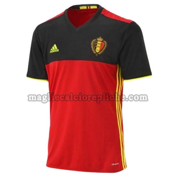 prima maglie calcio belgio 2022 thailandia rosso nero