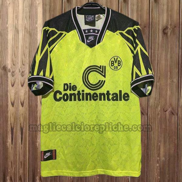 prima maglie calcio borussia dortmund 1994-1995 giallo