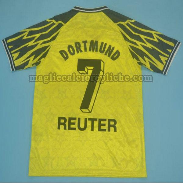 prima maglie calcio borussia dortmund 1994-1995 reuter 7 giallo