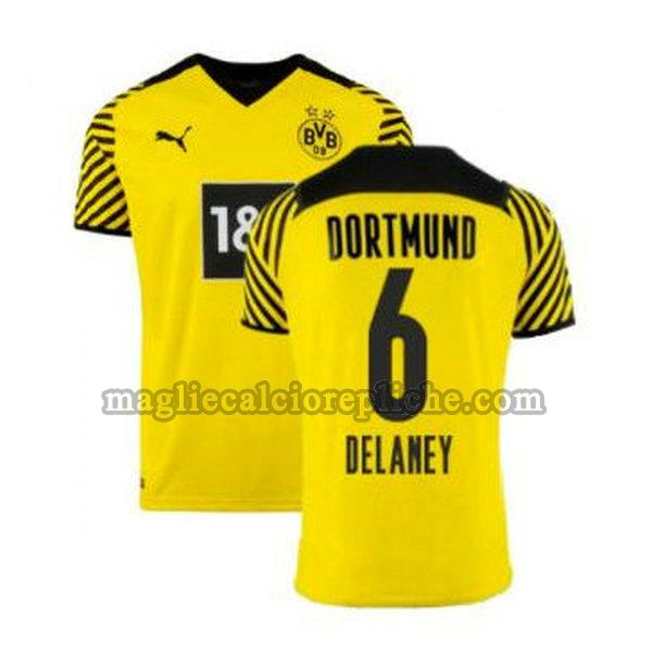 prima maglie calcio borussia dortmund 2021 2022 delaney 6 giallo