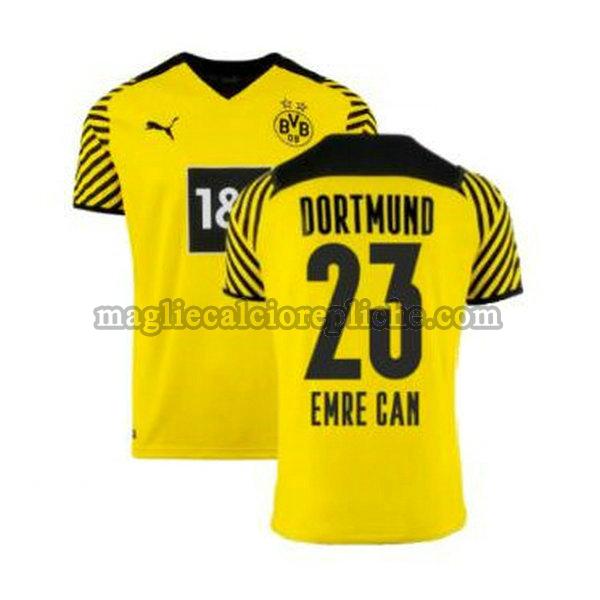 prima maglie calcio borussia dortmund 2021 2022 emre can 23 giallo