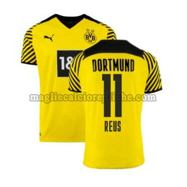 prima maglie calcio borussia dortmund 2021 2022 reus 11 giallo