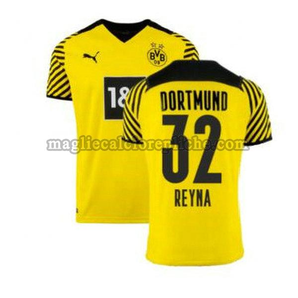 prima maglie calcio borussia dortmund 2021 2022 reyna 32 giallo