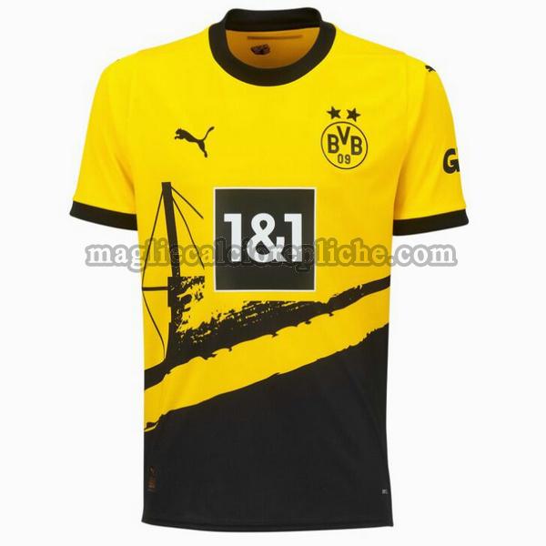 prima maglie calcio borussia dortmund 2023 thailandia giallo nero