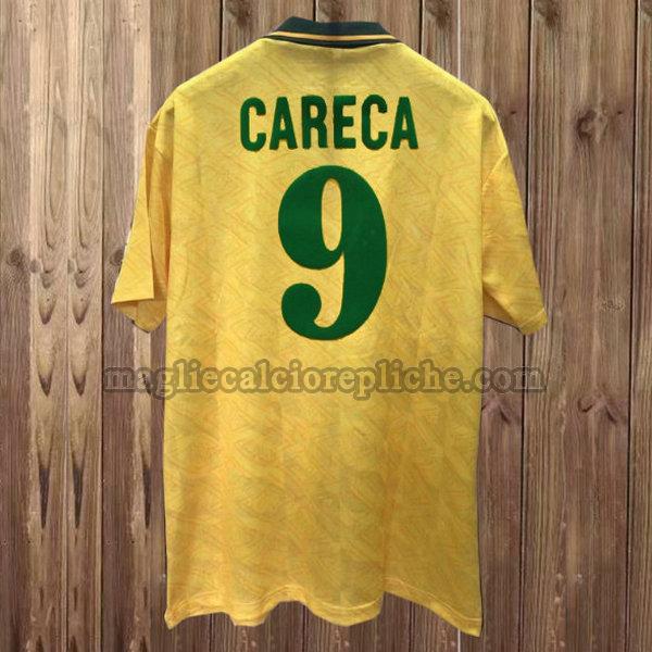 prima maglie calcio brasile 1991-1993 careca 9 giallo