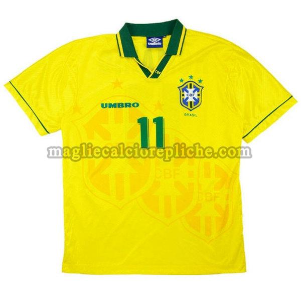 prima maglie calcio brasile 1994 romario 11 giallo