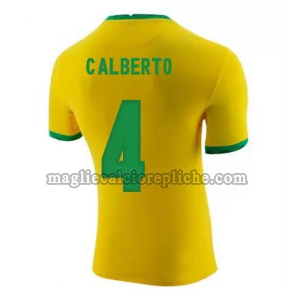 prima maglie calcio brasile 2020-2021 c.alberto 4 giallo