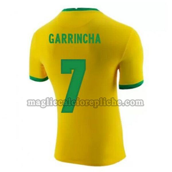 prima maglie calcio brasile 2020-2021 garrincha 7 giallo